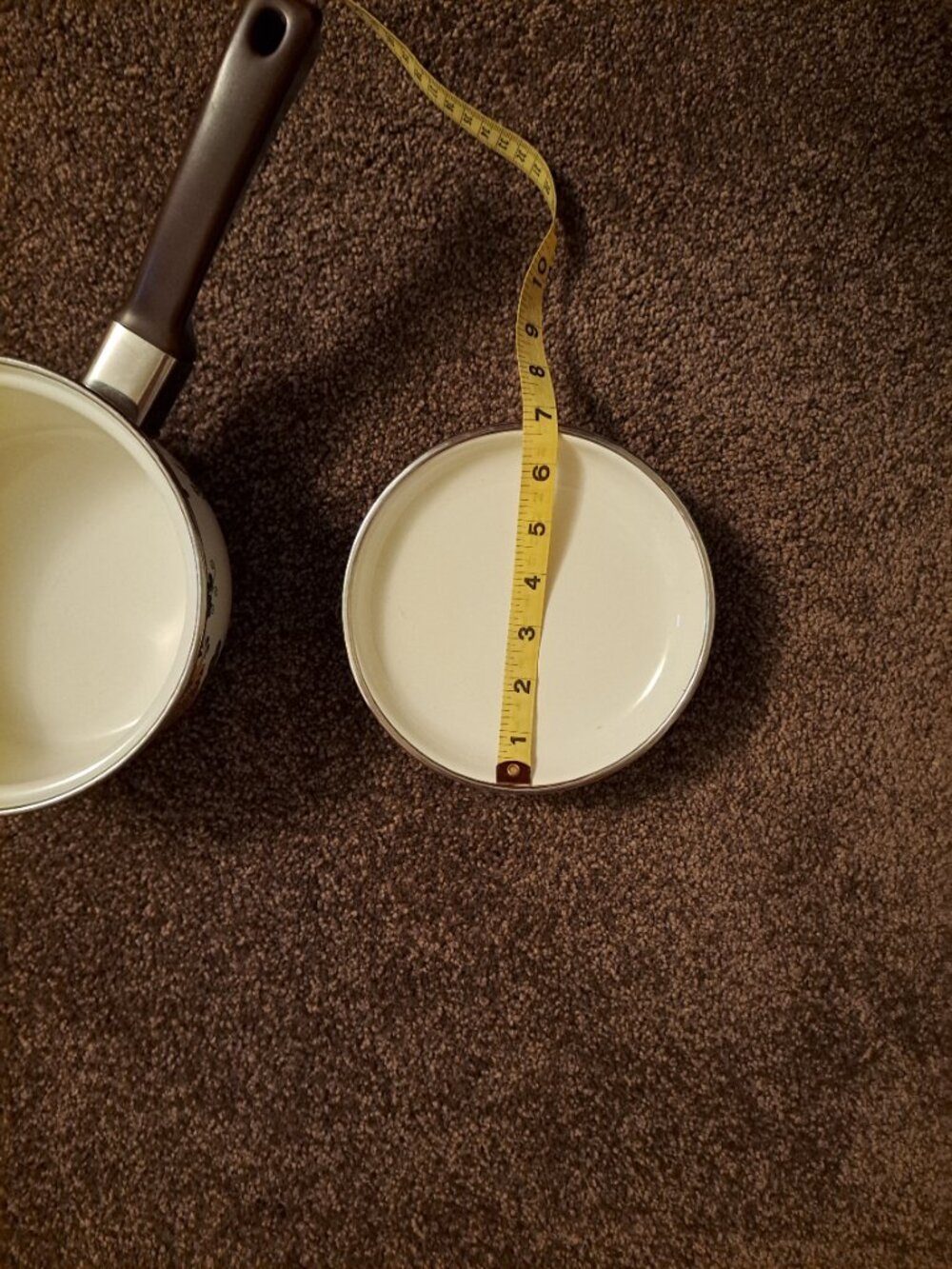 Villeroy & Boch vintage enamel saucepan featuring iconic "Alt Amsterdam" pattern - Picture 9 of 14
